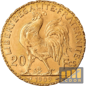 LCDOR Achat Or en Ligne 5 Pièce Or 20 Francs Coq