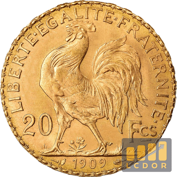 Pièce Or 20 Francs Coq