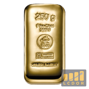 Lingot d'or de 250 grammes