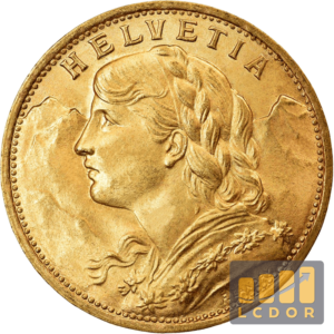 LCDOR Achat Or en Ligne 6 Pièce Vreneli Or 20 Francs