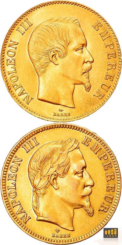 Pièce de 100 Francs Or Napoléon 3