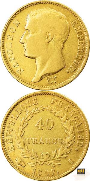 40 Francs Or Napoléon 1807
