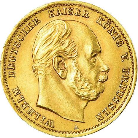 10 Mark Or Wilhelm I - Piece Or Reichsmark
