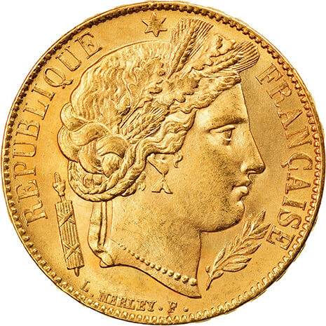 20 Francs Or Cérès 1849 à 1851
