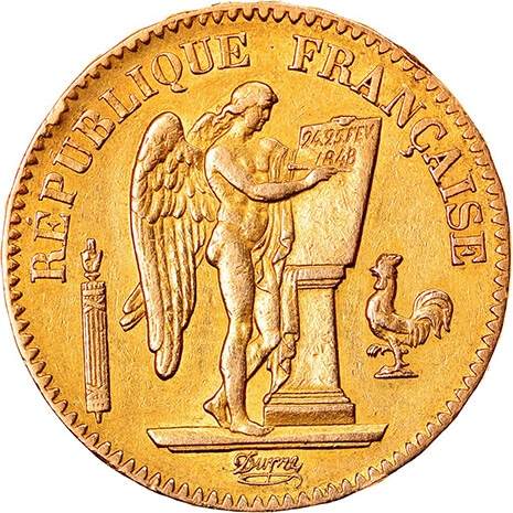 20 Francs Or Génie 1848 à 1849