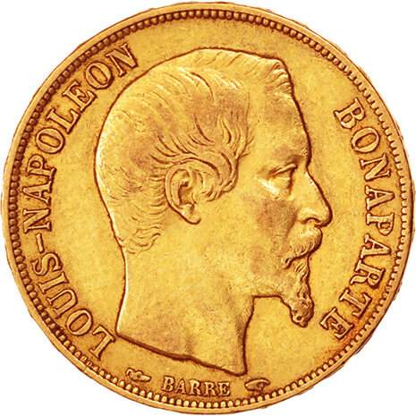 20 Francs Or Louis Napoléon Bonaparte 1852