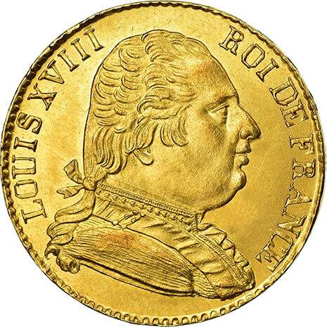 20 Francs Or Louis XVIII Londres 1815