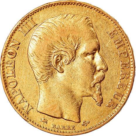 20 Francs Or Napoléon III 1853 à 1860 - Louis d'Or
