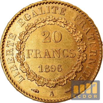 Pièce de 20 francs or 1896 - Louis Or 1896