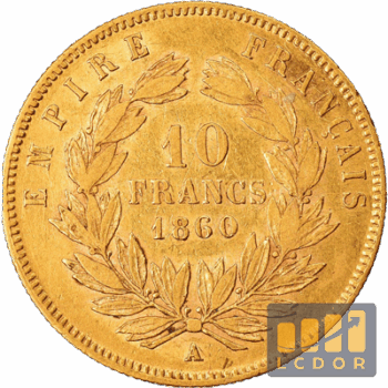 Achat 10 Francs Or 1860 - LCDOR