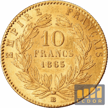 Achat 10 Francs Or 1865 - LCDOR