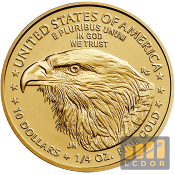 10 Dollars Or - American Eagle 1/4 Oz - Achat Or - LCDOR
