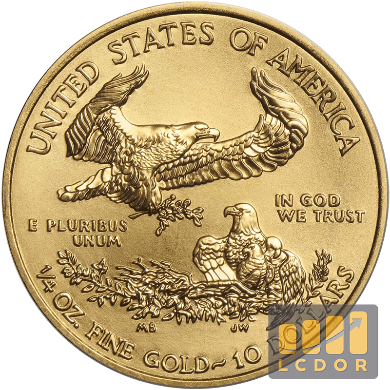 10 Dollars Or - American Eagle 1/4 Oz - Achat Or - LCDOR