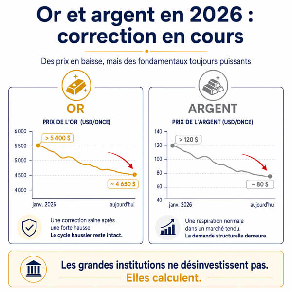 Or et Argent en 2026 prévisions
